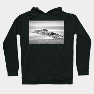 Abandoned Rock Pier B&W Hoodie